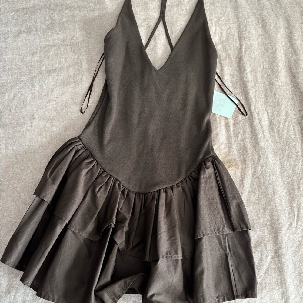 Elegant Brown Women’s Dress